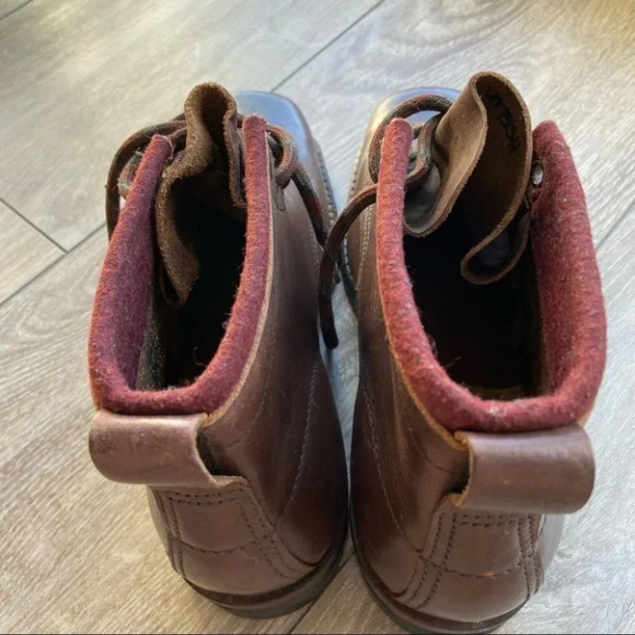 Antique Vintage Square Toe Leather Ski Boots - Picture 16 of 16